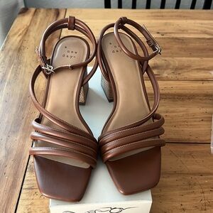 a new day Brown Strappy Heels